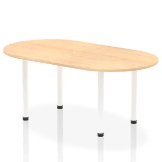 Impulse Boardroom Table With Post Leg