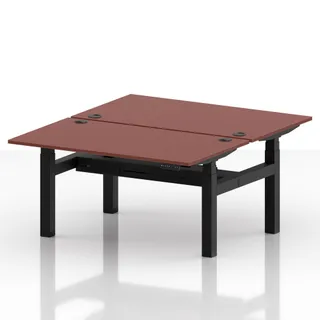 Air Back-to-Back Height Adjustable Bench Desk - 2 Person