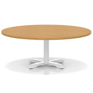Italia Round Coffee Table With Cross Base