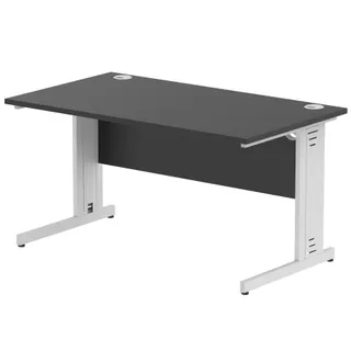 Impulse Straight Desk Cable Managed Leg