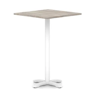 Italia Square Poseur Table With Cross Base