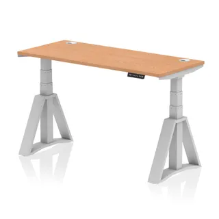 Air Height Adjustable Slimline Desk With Cable Ports