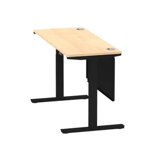 Air Height Adjustable Slimline Desk With Cable Ports