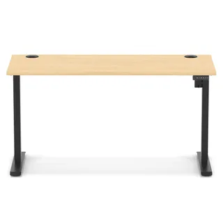 Air Lite Height Adjustable Slimline Desk With Cable Ports