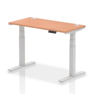 EE - Air Height Adjustable Slimline Desk With Cable Ports