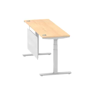 Air Height Adjustable Slimline Desk With Cable Ports