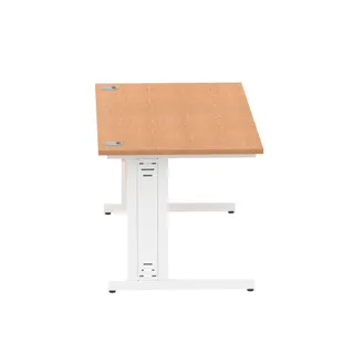 Impulse Straight Desk Cable Managed Leg
