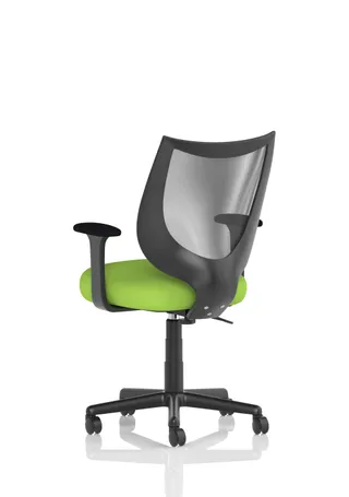 Camden Medium Back Black Mesh Task Operator Office Chair With Arms