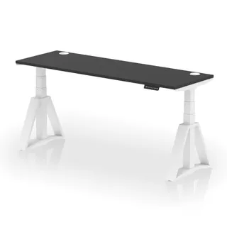Air Height Adjustable Slimline Desk With Cable Ports