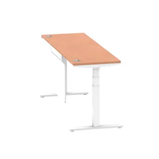 Air Height Adjustable Slimline Desk With Cable Ports