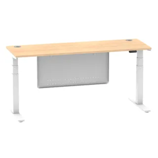 Air Height Adjustable Slimline Desk With Cable Ports