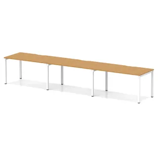 Evolve Plus Single Row Bench Desk - 3 Person
