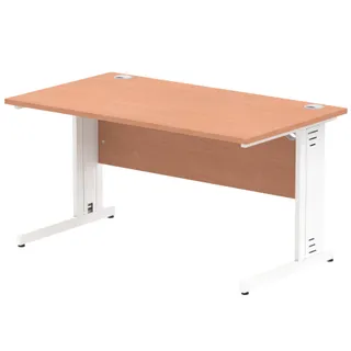 Impulse Straight Desk Cable Managed Leg