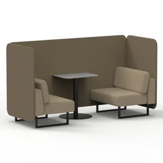 Brixworth Bench Booth in Two Tone