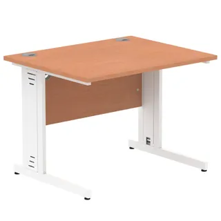 Impulse Straight Desk Cable Managed Leg