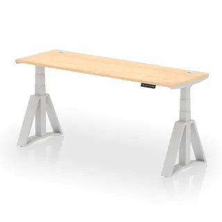 Air Height Adjustable Slimline Desk With Cable Ports