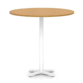 Italia Round Poseur Table With Cross Base