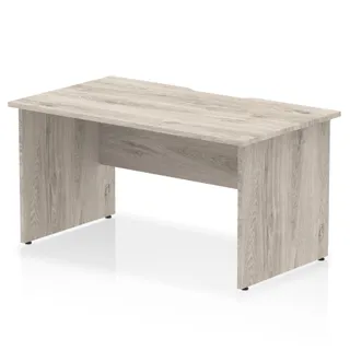 Impulse Scalloped Edge Straight Desk Panel End Leg