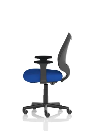 Camden Medium Back Black Mesh Task Operator Office Chair With Arms