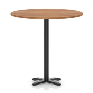Italia Round Poseur Table With Cross Base