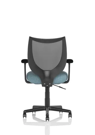 Camden Medium Back Black Mesh Task Operator Office Chair With Arms