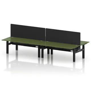 1800 / Moss Green / Silver Frame / With Black Straight Screen