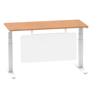 Air Height Adjustable Slimline Desk With Cable Ports