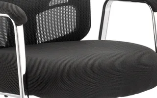 Portland Medium Mesh Back (Straight Leg) Visitor Chair with Arms