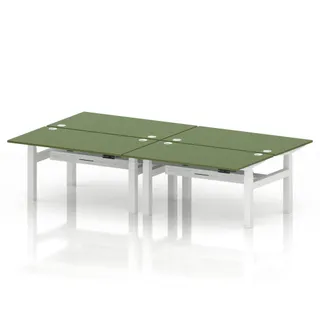 1400 / Moss Green / White Frame / None