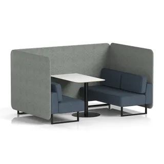 Brixworth Bench Booth in Two Tone