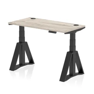 Air Height Adjustable Slimline Desk With Cable Ports