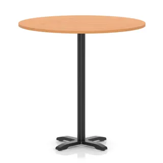 Italia Round Poseur Table With Cross Base