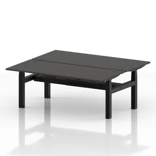 Air Back-to-Back Height Adjustable Bench Desk - 2 Person