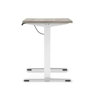 Air Lite Height Adjustable Slimline Desk With Cable Ports