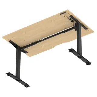 Air Lite Height Adjustable Desk With Scalloped Edge