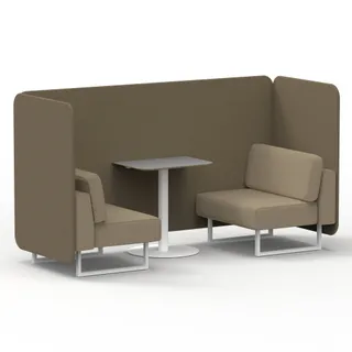Brixworth Bench Booth in Two Tone