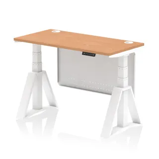 Air Height Adjustable Slimline Desk With Cable Ports