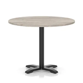 Italia Round Poseur Table With Cross Base