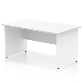 Impulse Scalloped Edge Straight Desk Panel End Leg