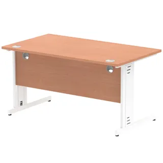 Impulse Straight Desk Cable Managed Leg