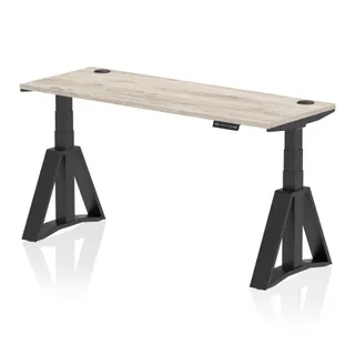 Air Height Adjustable Slimline Desk With Cable Ports