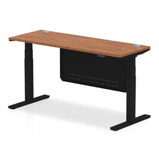 Air Height Adjustable Slimline Desk With Cable Ports