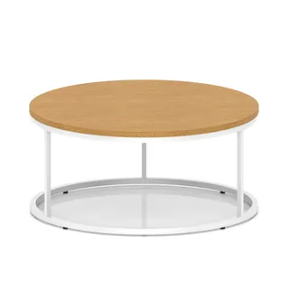 Impulse Round Coffee Table With Metal Frame