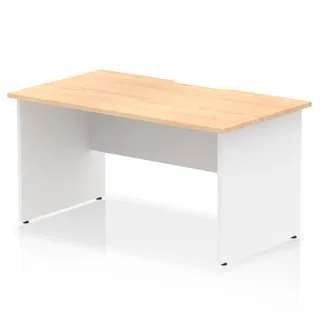 Impulse Scalloped Edge Straight Desk Panel End Leg