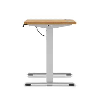 Air Lite Height Adjustable Slimline Desk With Cable Ports