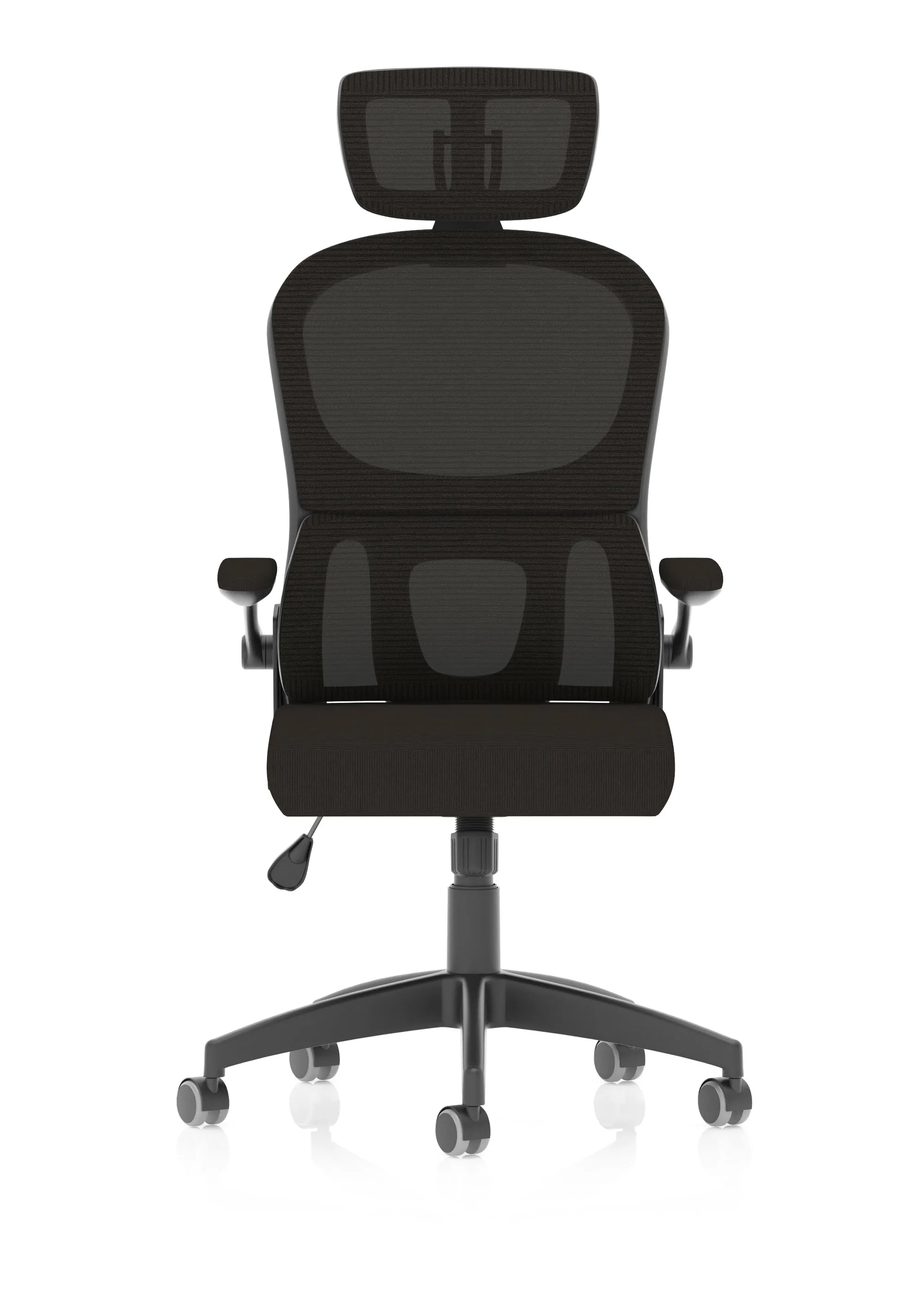 Iris Task Operator Mesh Back Fabric Seat With Headrest
