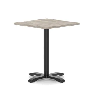 EE - Italia Square Poseur Table With Cross Base
