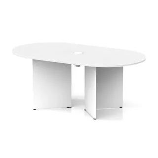 Impulse Volta Boardroom Table With Pop-up Power Module Arrowhead Leg