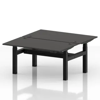 Air Back-to-Back Height Adjustable Bench Desk - 2 Person