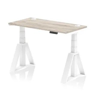 Air Height Adjustable Slimline Desk With Cable Ports